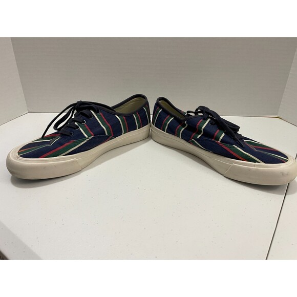 SeaVees for J Crew Women's Legend Sneaker Shoes Navy Blue Red Green Size 8.5 - Picture 5 of 10